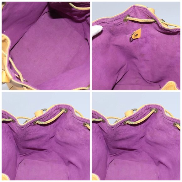 LOUIS VUITTON Epi Petit Noe Shoulder Bag Yellow M44109 LV Auth 104159 - Picture 15 of 16